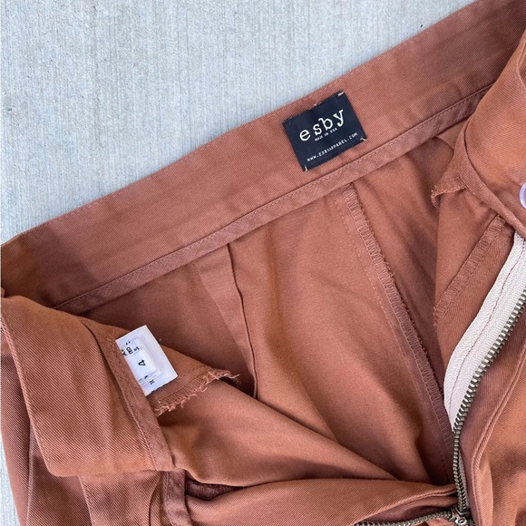 Esby twill cotton wide leg pant - Picture 4 of 5